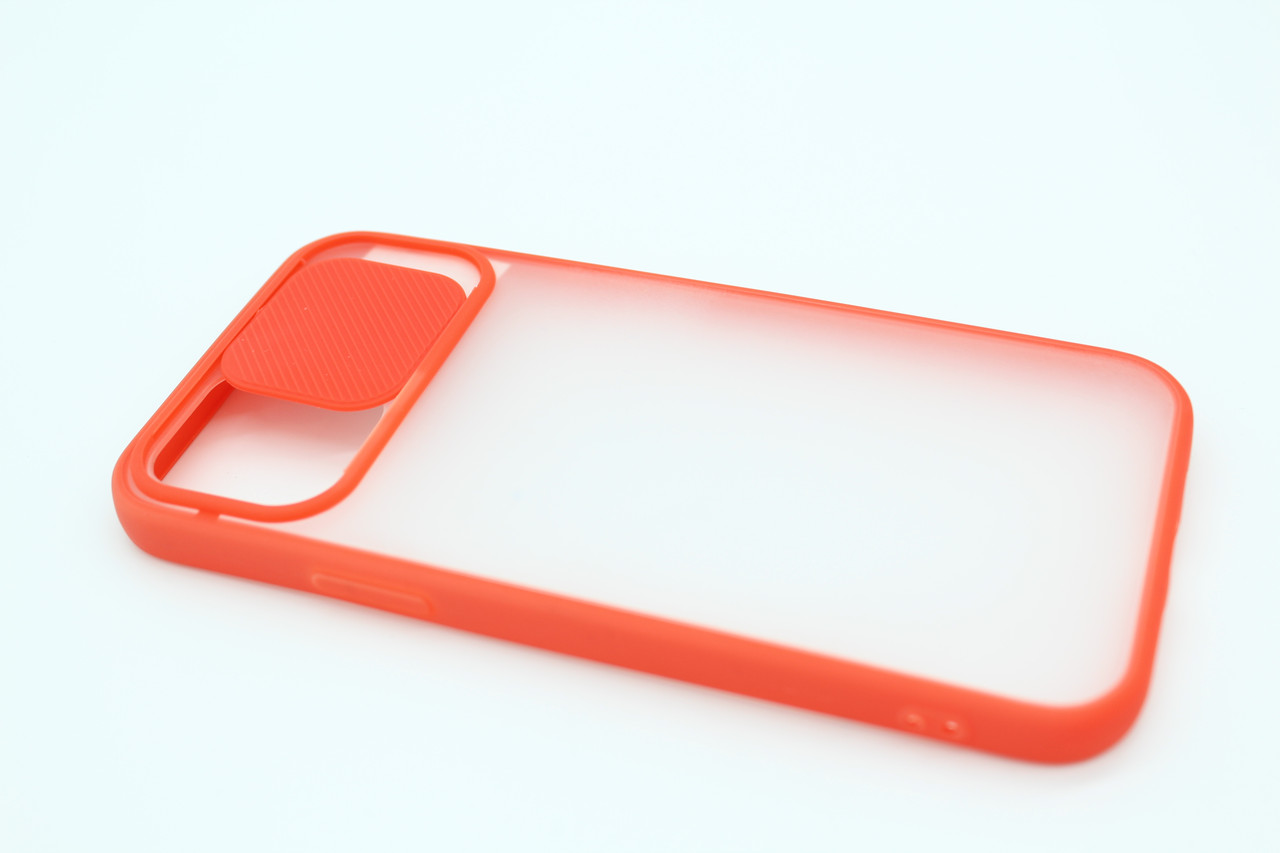 

Camera Protect Matte Case (PC+TPU) iPhone 12/12 Pro (red)