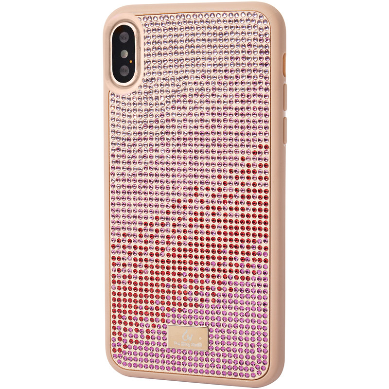 

Чехол Противоударная накладка Epik Bling World Rainbown Design NEW для Apple iPhone XS Max (6.5") Розовый