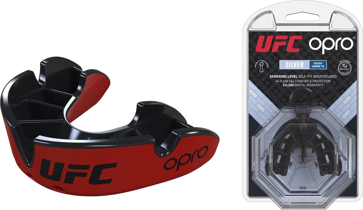 

Капа OPRO Junior Silver UFC Hologram Red/Black (art.002265001)