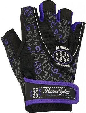 

Перчатки для фитнеса и тяжелой атлетики Power System Classy Женские PS-2910 XS Black/Purple