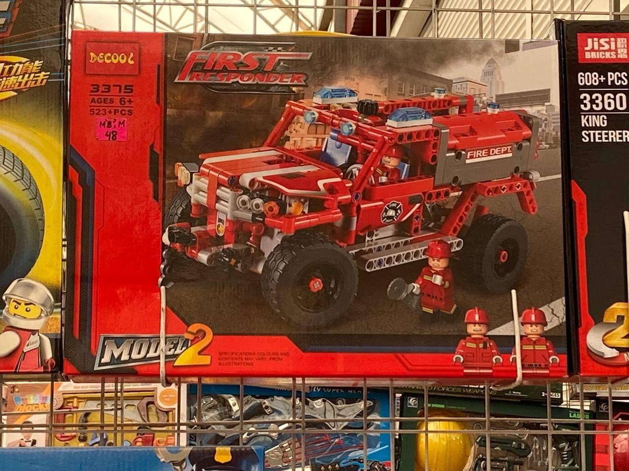 

Развивающий конструктор Decool 3375 Аналог Lego Technic 42075 Служба быстрого реагирования 513 дет 20х27х12 см, Разные цвета