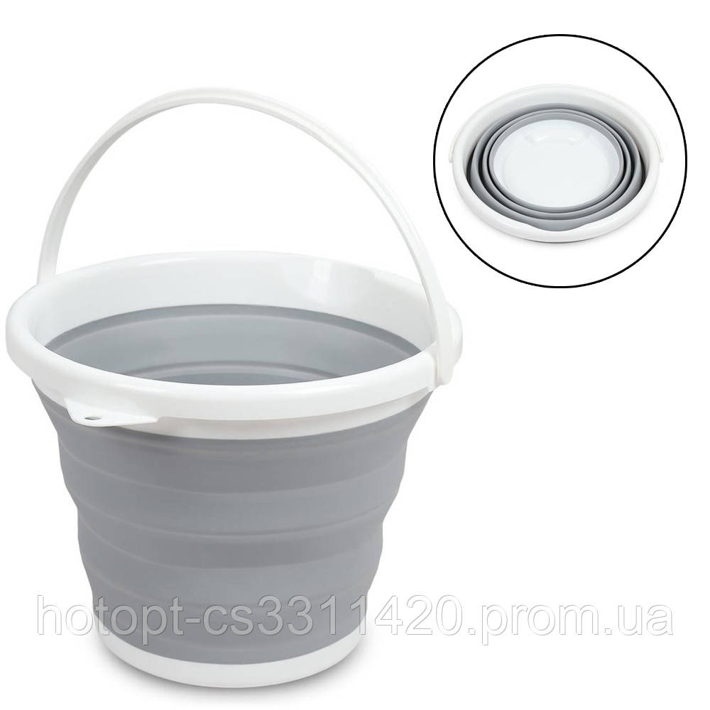 

Ведро складное (круглое) Folding Bucket 10 л (случайный цвет) (7106)