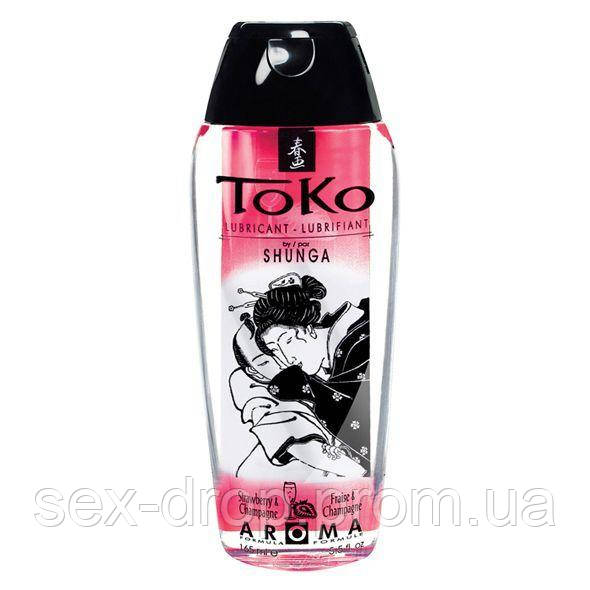 

Лубрикант на водной основе Shunga Toko AROMA - Sparkling Strawberry Wine (165 мл), не содержит сахар