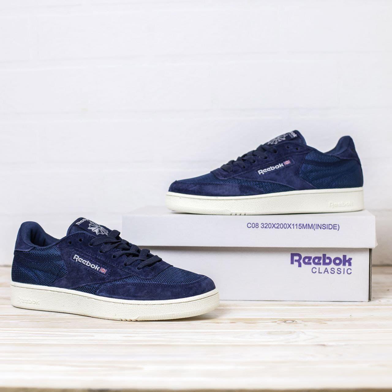 

Мужские Кеды Reebok Classic Blue / Рибок Классик Синие 43, Синий