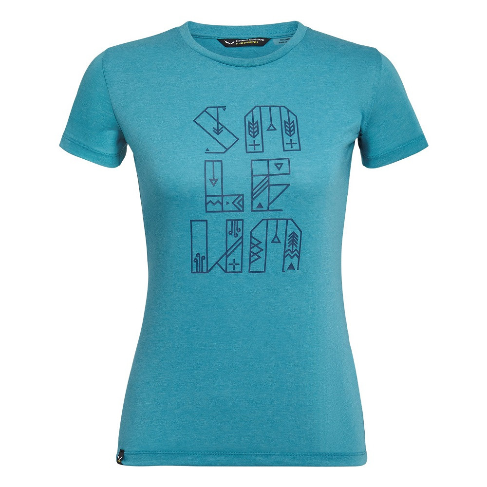 

Футболка Salewa Typo Graphic Drirelease Shortsleeve Womens Tee Синій (1054-013.002.6249)