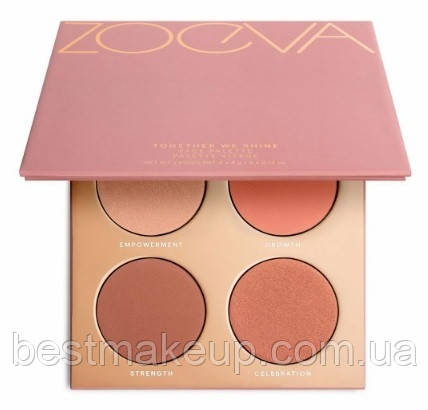 

ZOEVA Together We Shine палетка румян для лица