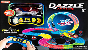 Трек DAZZLE TRACKS 187 деталей с пультом управления Игрушечный трек для машинок Конструктор трасса