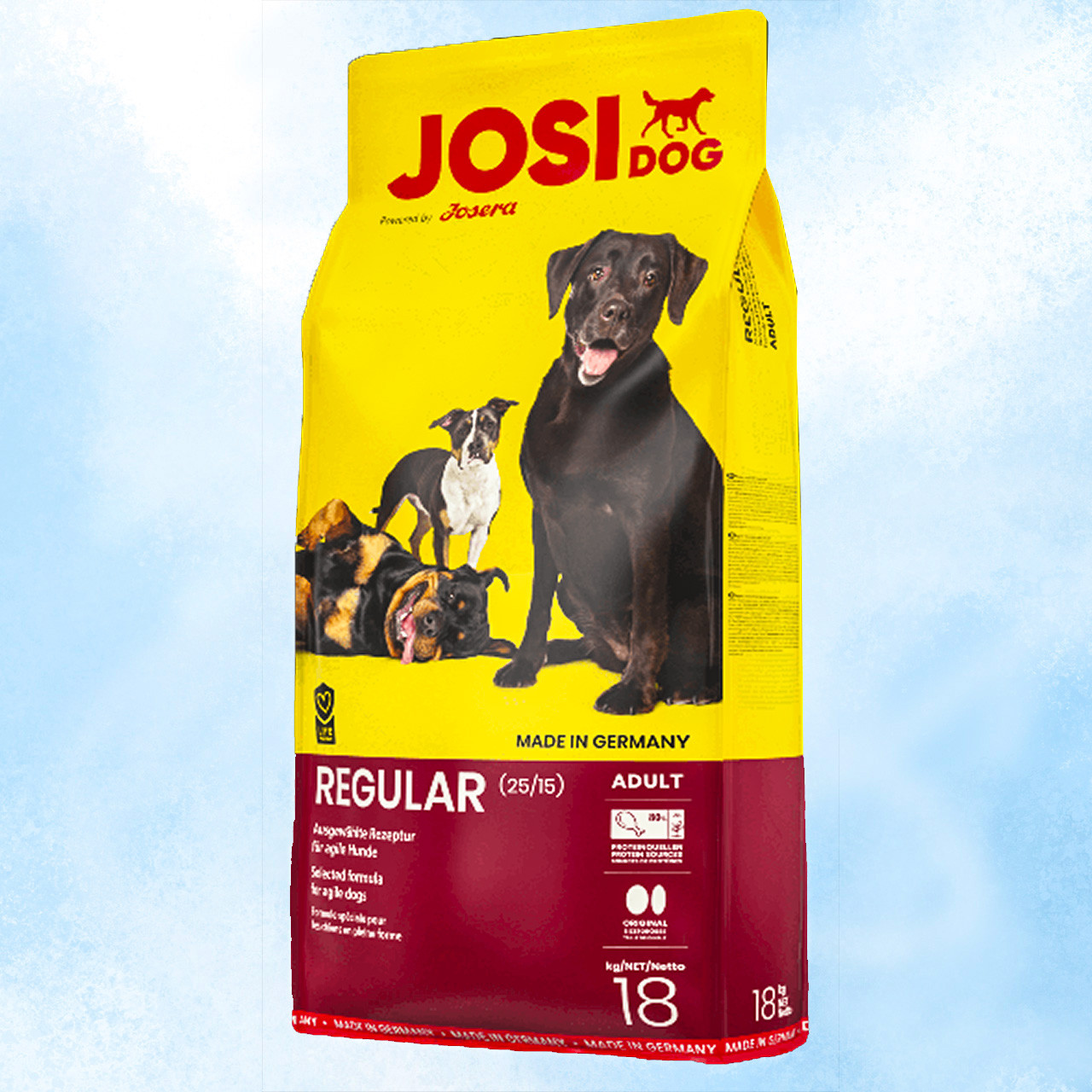 

Корм для собак взрослых и активных JosiDog Regular (ЙозиДог Регуляр) 18 кг