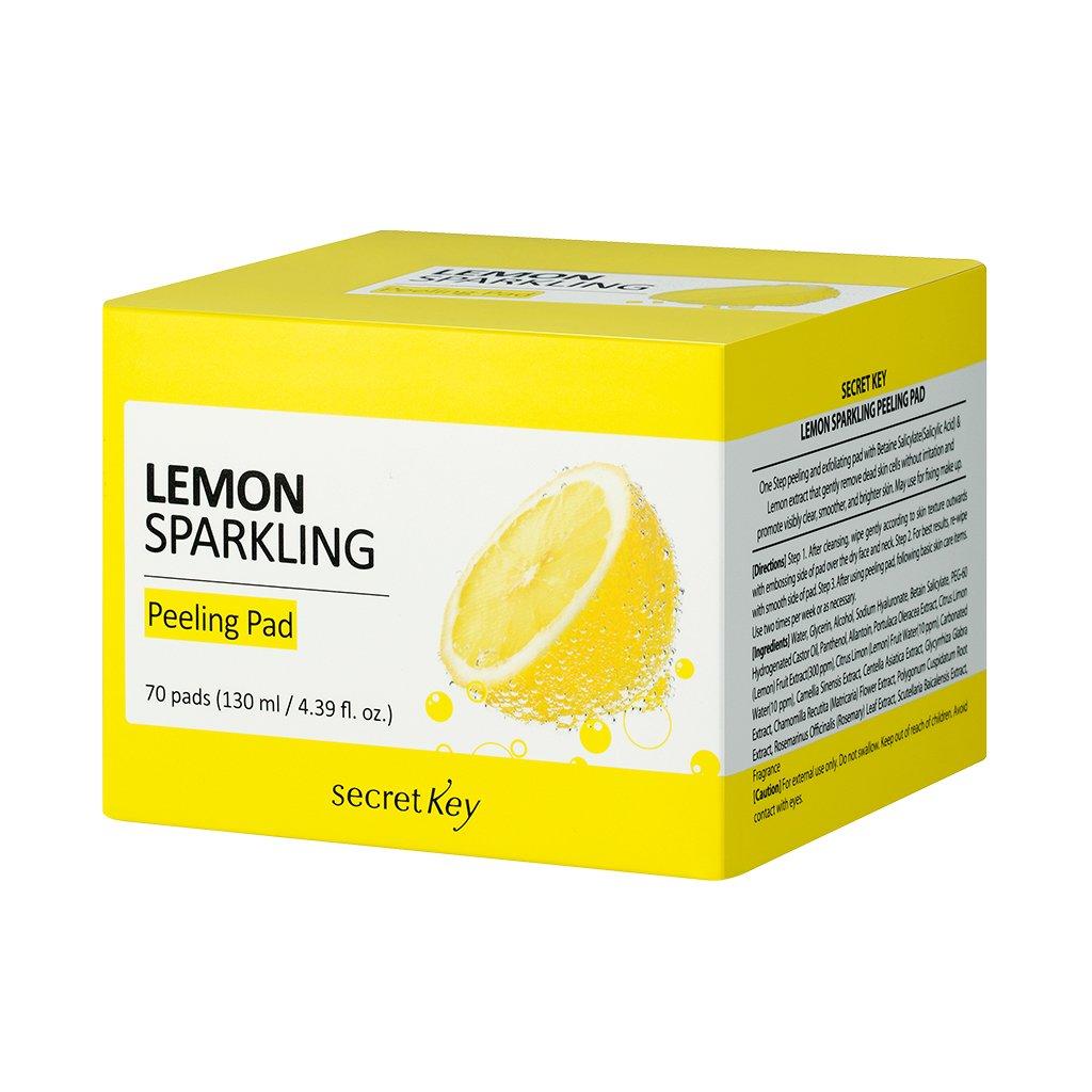 

Диски ватные для пилинга - Secret Key Lemon Sparkling Peeling Pad (70 шт)