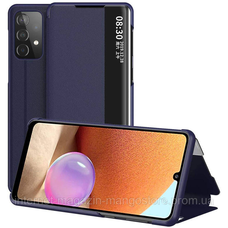 

Чехол-книжка Smart View Cover для Samsung Galaxy A72 4G / A72 5G, Синий