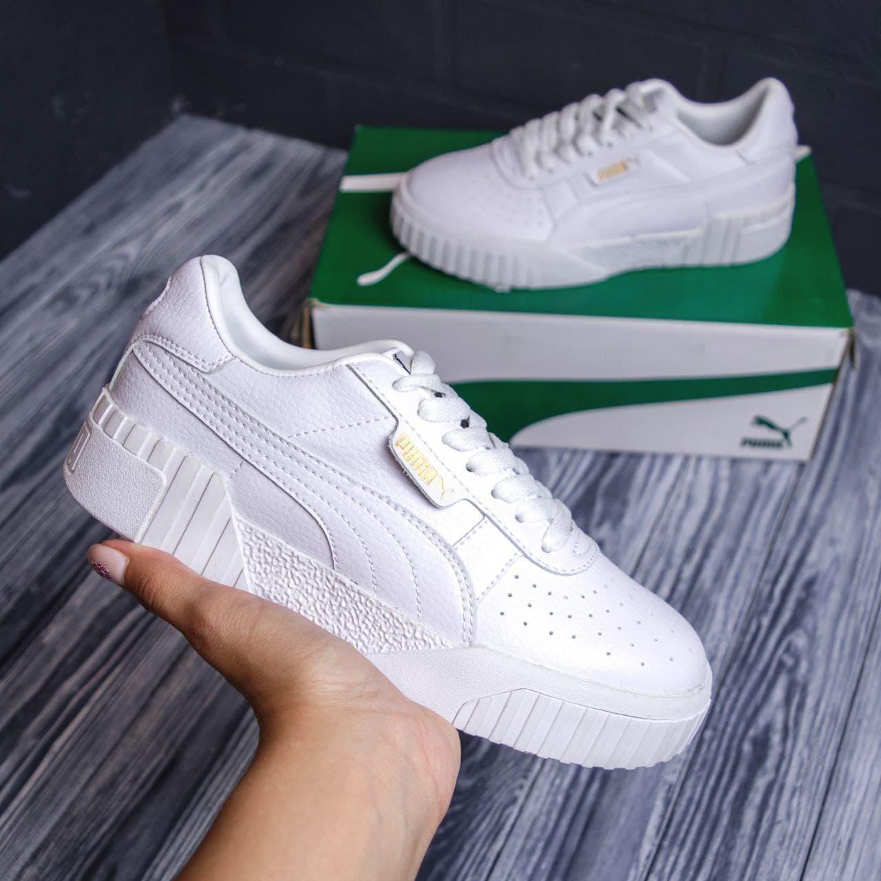 

Женские Кроссовки Puma cali bold White / Пума Кали Болд Белые 38, Белый