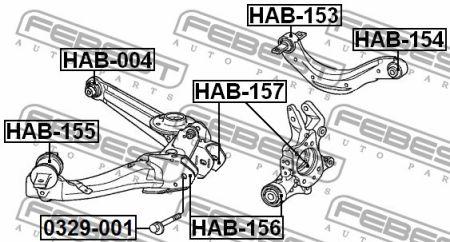 

Сайлентблок рычага HONDA STREAM / HONDA BRIO (DD_) / HONDA CROSSROAD (RT_) 2005-2010 г.