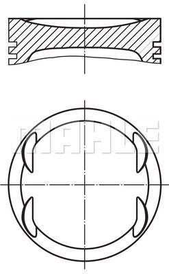 

Поршень IRMSCHER COUPE / OPEL TIGRA (S93) / OPEL ASTRA F (T92) / OPEL CORSA B (S93) 1991-2010 г.