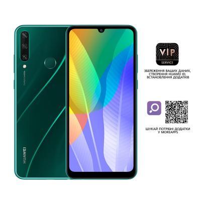 

Мобильный телефон Huawei Y6p 3/64GB Emerald Green (51095KYR), Зеленый