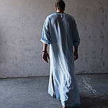 Довга чоловіча туніка для Африки, Єгипту, чоловіче плаття з натурального льону ХС-10ХХЛ, фото 4