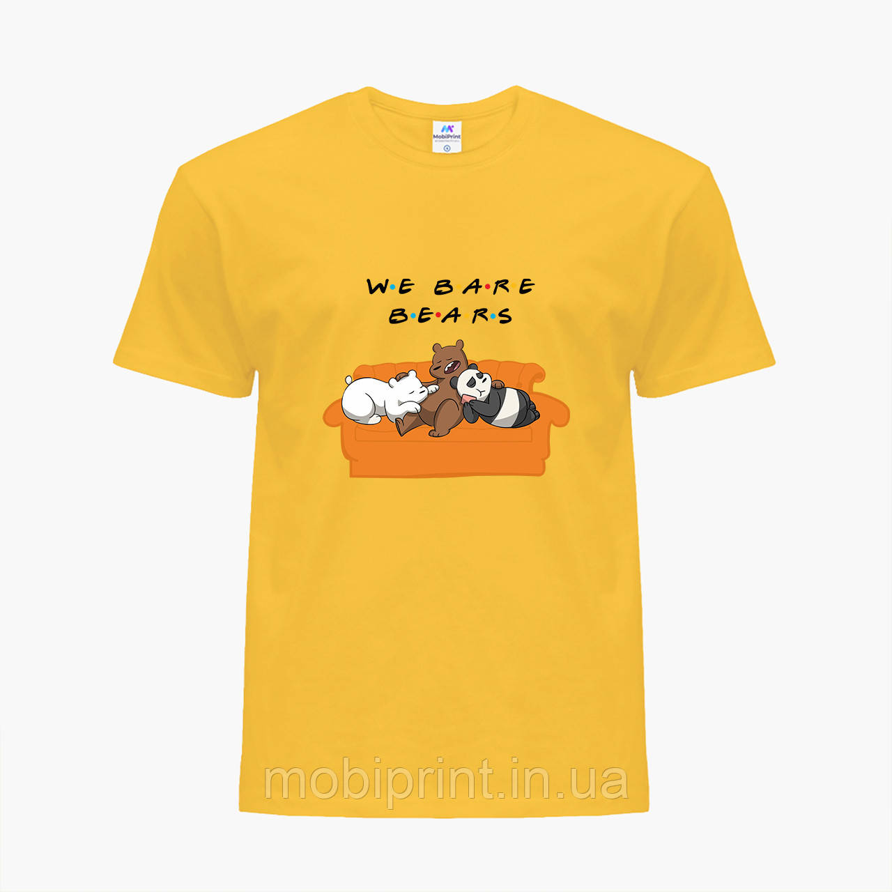 

Детская футболка для девочек Вся правда о медведях (We Bare Bears) (25186-2890-SY) Желтый 140