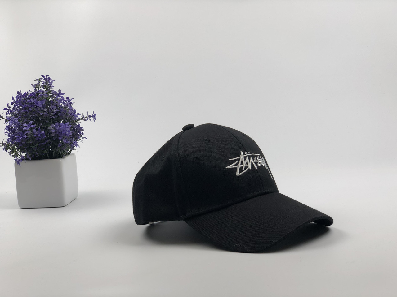 

Кепка Бейсболка Мужская Женская Stussy Стусси Черная, Черный