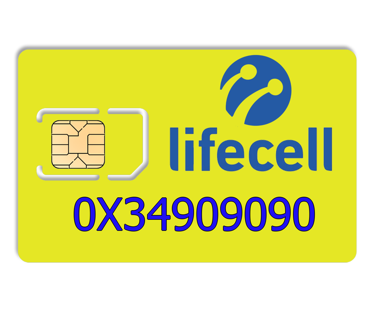 

Красивый номер lifecell 0X34909090