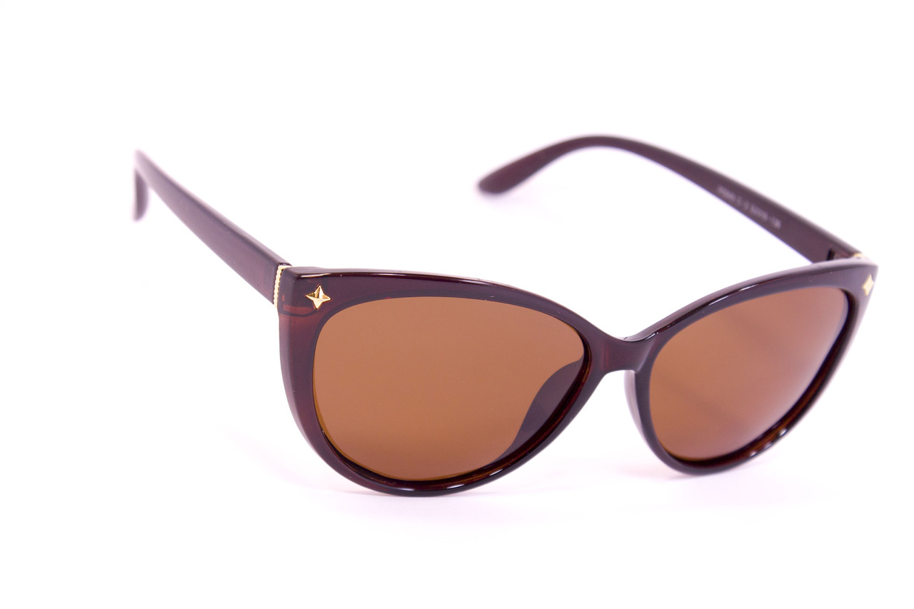 

Женские солнцезащитные очки polarized Р0949-2 Форма Бабочка, Коричневый