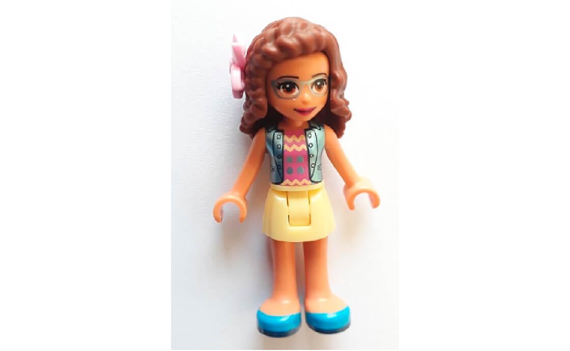 

Конструктор LEGO Olivia, Bright Light Yellow Skirt, Dark Pink Top, Blue Jacket, Flower 5 деталей (frnd298)