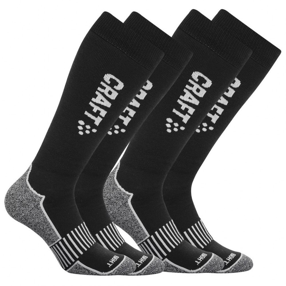 

Термошкарпетки Craft Warm Multi 2-Pack High Sock розмір L (43-45) колір 9980 (1902345), Черный