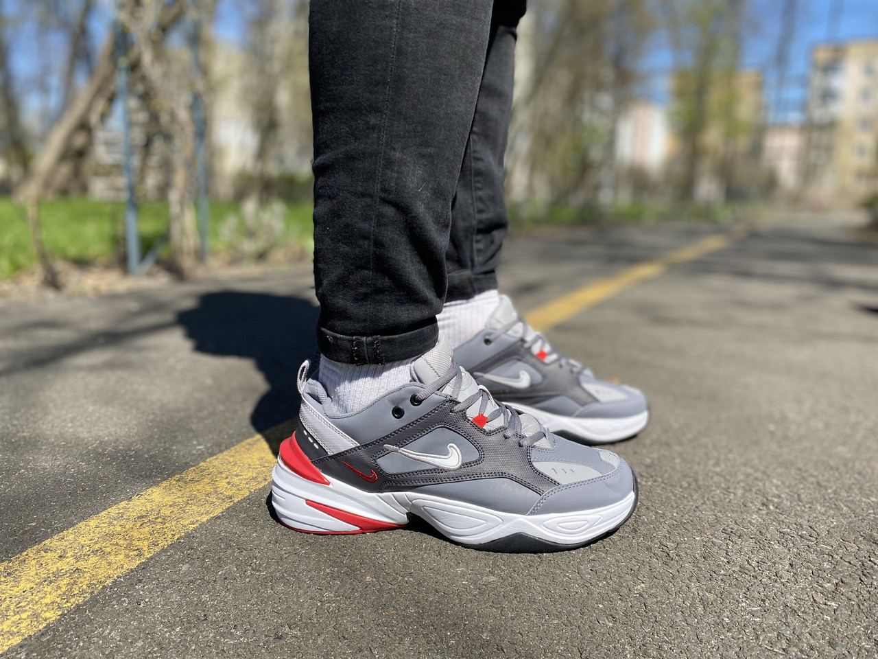 

Мужские Кроссовки Nike M2K Tekno эко кожа Найк М2К Текно (41,42,43,44,45) 43 (PD-1), Черный