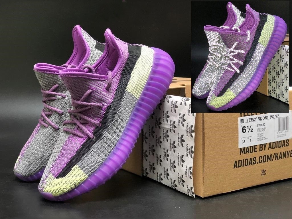 

Модные женские кроссовки Adidas Yeezy Boost 350 v2,текстиль,фиолетовые, Коралловый