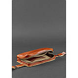 Шкіряна поясна сумка Dropbag Mini світло-коричнева, фото 6