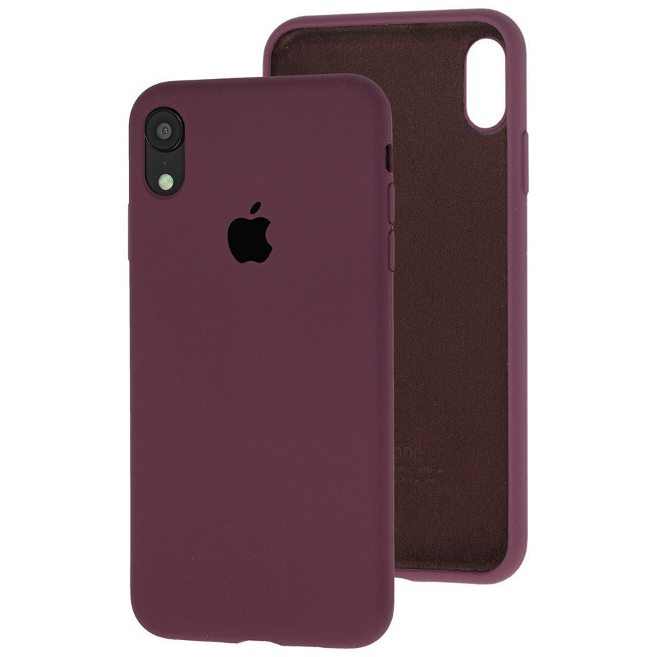 

Чехол Silicone Case для Apple iPhone XR Maroon