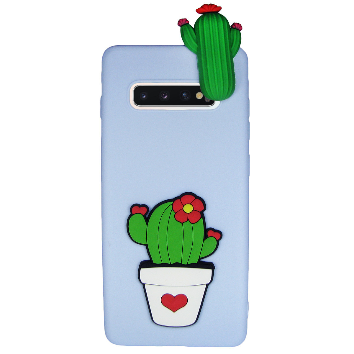 

Чехол Cartoon Case 3D для Samsung G975 Galaxy S10 Plus Кактусы (arbc6101), Голубой