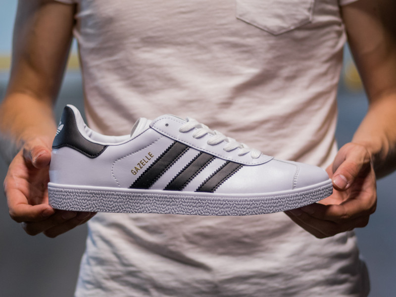 

Кроссовки мужские Adidas Gazelle Waite Адидас Газель Белые, Белый