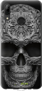 

Чехол на Huawei P Smart 2019 skull-ornament "4101u-1634-571", Серый