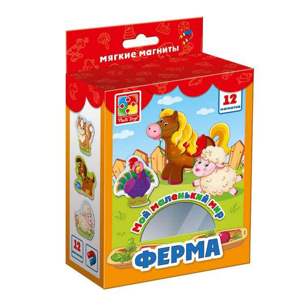 

Игра для малышей "Ферма" VT3106-01 на магнитах, Разноцветный