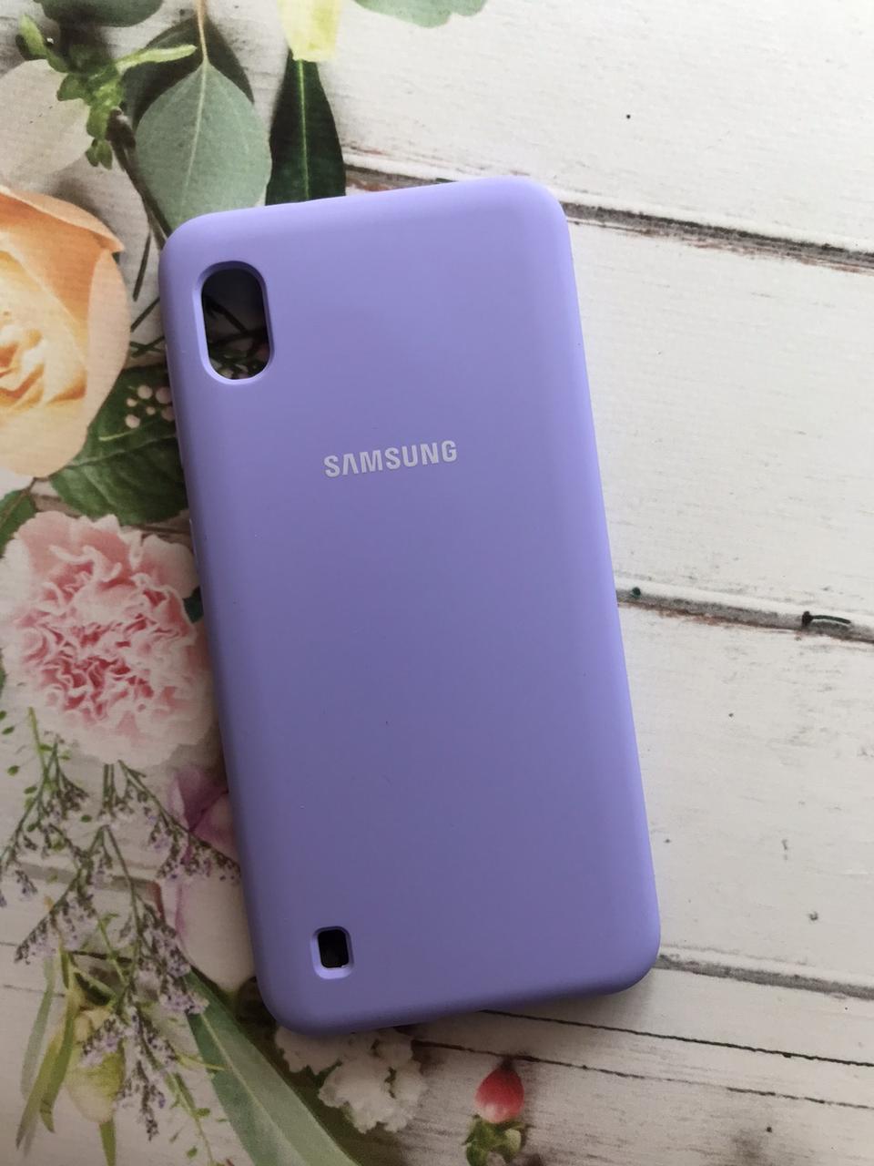 

Силиконовый чехол Silicone Case для Samsung Galaxy А10 (2019) А105 Сиреневый, Фиолетовый