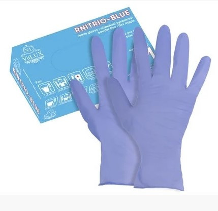 Перчатки нитриловые без пудры NITRILUX BLUE 100 шт (XL)
