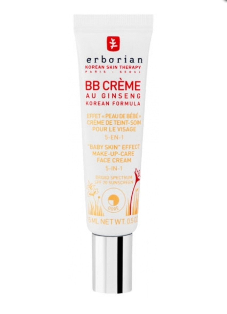 

Erborian BB creme Dore "5 в 1" кожа как у младенца "baby skin " effect spf 20, 15 ml