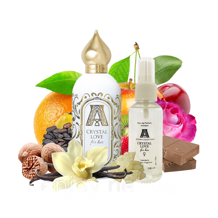 Attar crystal love. Духи Attar Crystal Love. Аттар коллекшн Кристалл лав. Парфюм аттар Кристалл лав. Attar Crystal Love for her 100 ml.