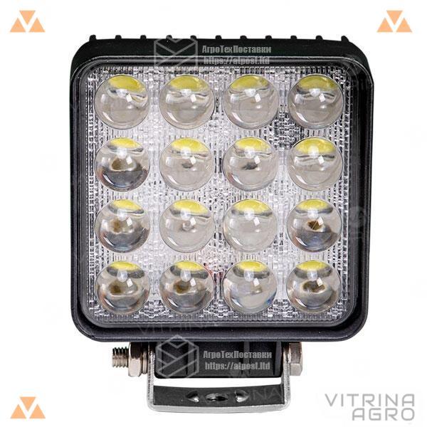 

Светодиодная фара LED (ЛЕД) квадратная 48W (широкий луч) 3D линза | VTR