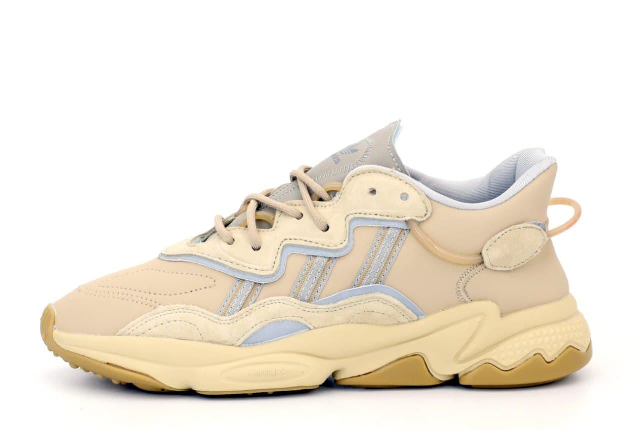 

Женские кроссовки Adidas Ozweego Adiprene Beige Grey / Адидас Озвиго Бежевые Серые 37, Бежевый