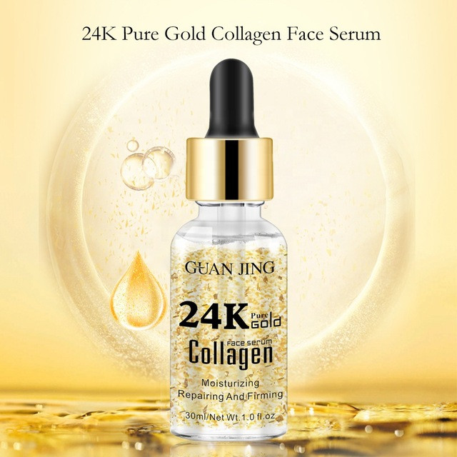 

Сыворотка против морщин GUANJING 24K Pure Gold Collagen увлажняющая 30 мл