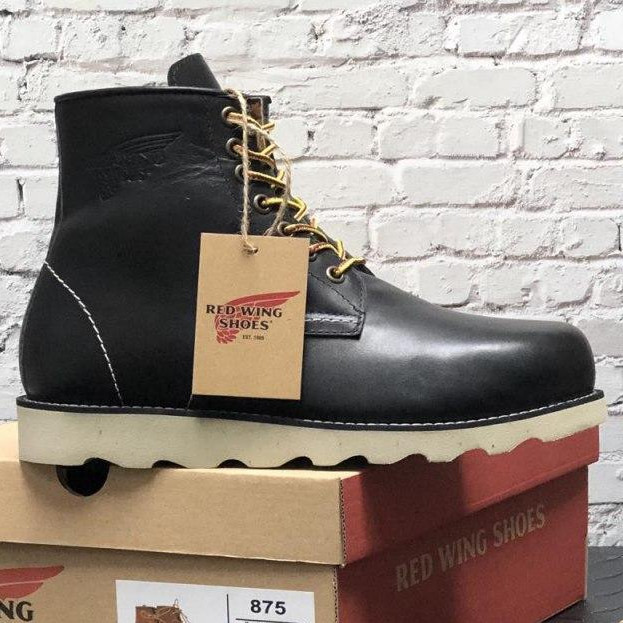 

Мужские зимние ботинки в стиле Red Wing Rover, натуральная кожа, (с мехом), черный, США