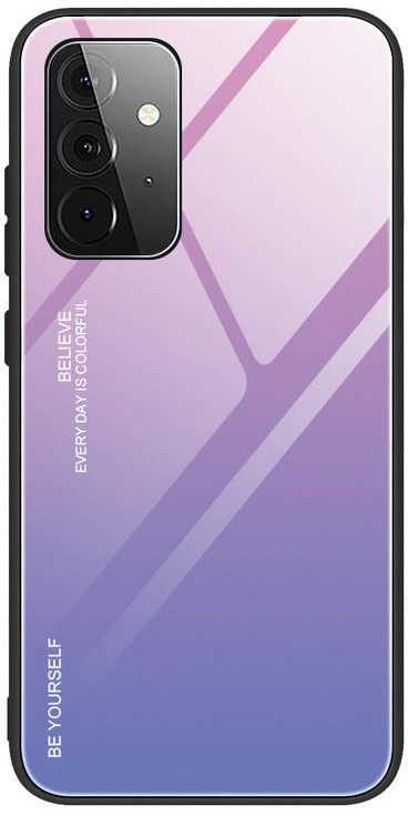 

Стеклянный Чехол Samsung Galaxy A72 A725 (Glass Case) Сиреневый