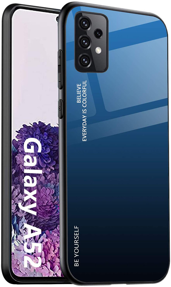 

Стеклянный Чехол Samsung Galaxy A52 A525 (Glass Case) (Самсунг Галакси А52), Синий