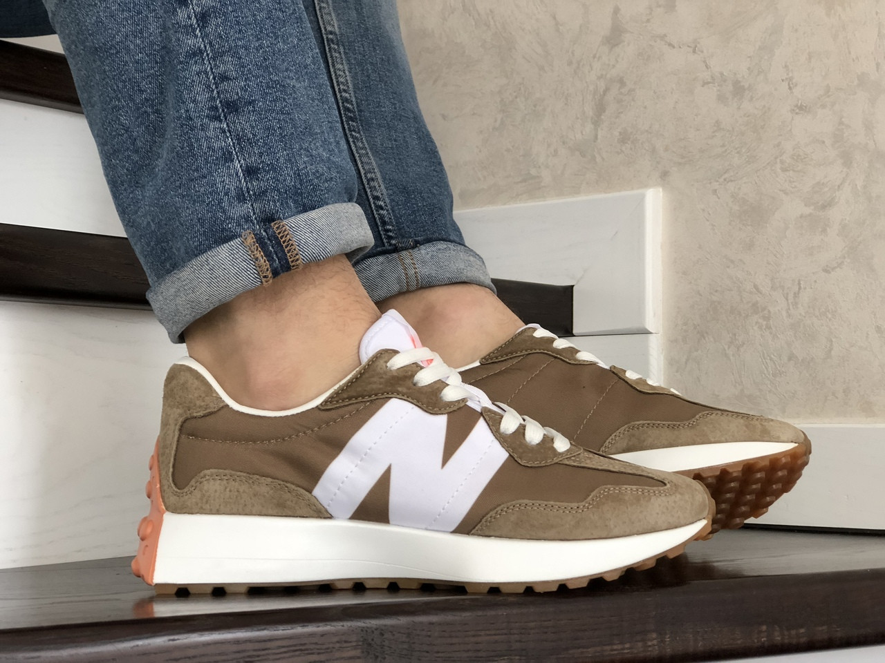 

New Balance 327 Brown White / Нью Беланс 327 Коричневые Белые Мужские 45, Разные цвета