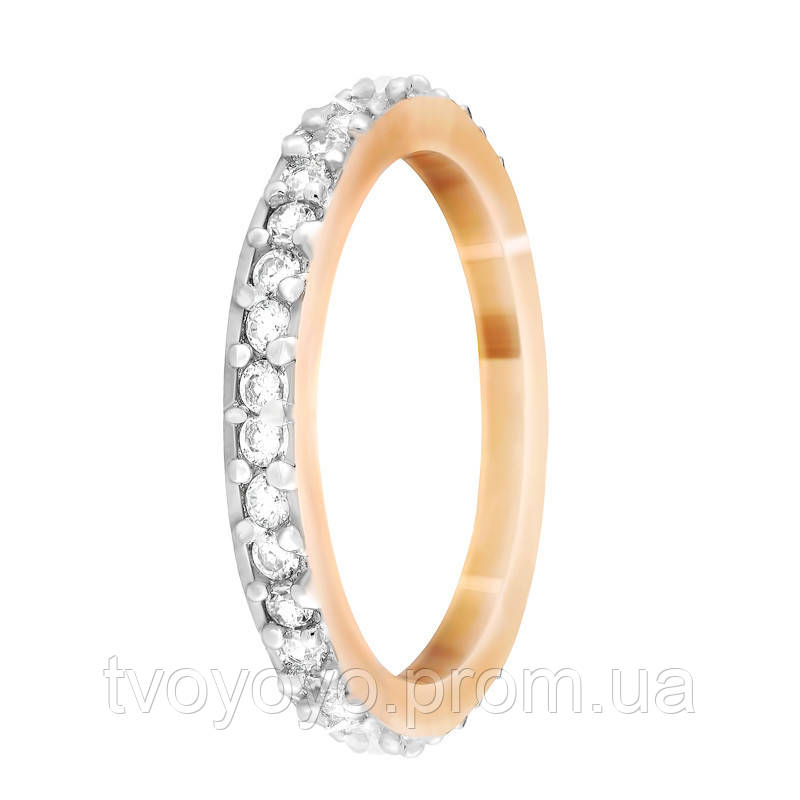 

Серебряное кольцо Silvex 925 позолоченное с фианитом К3Ф 092 - 19, КОД: 1900567