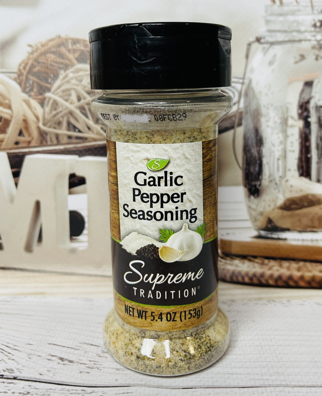 Приправа сіль, часник, чорний перець, орегано Supreme Garlic Pepper Seasoning