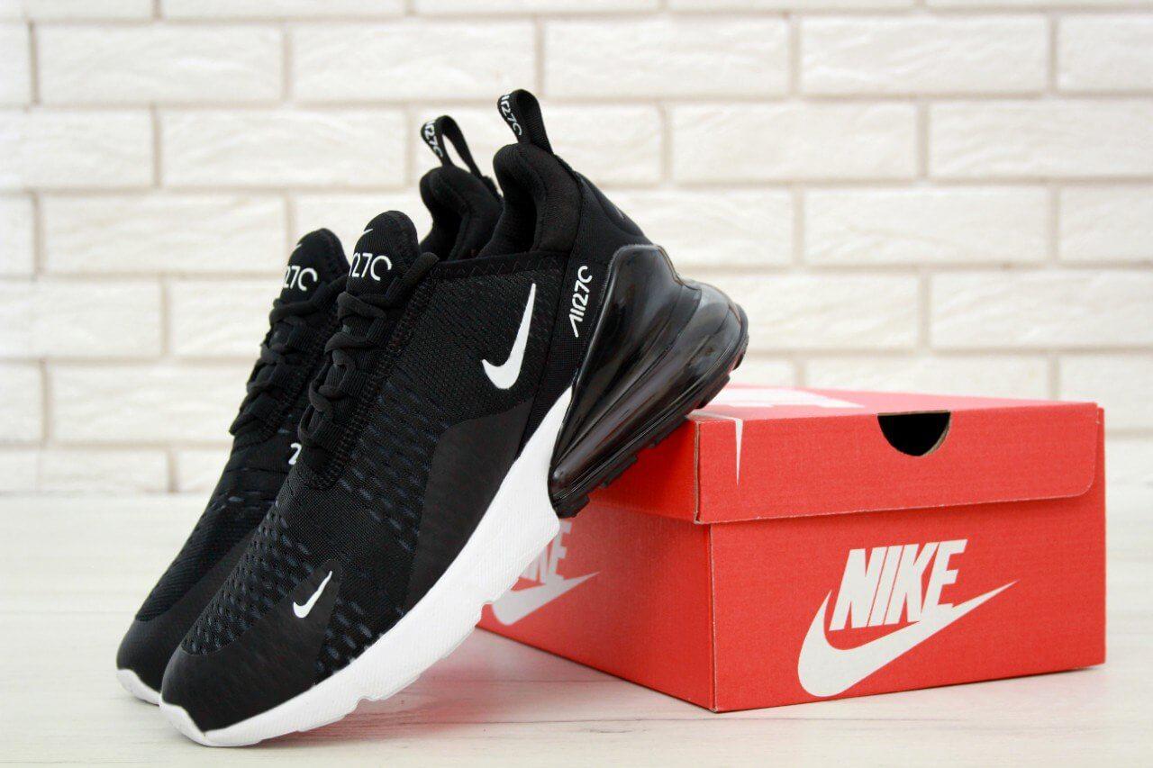 

Кроссовки Nike Air Max 270 Black White (Найк Аир Макс 270 черно-белые женские и мужские размеры 36-45) 36, Черно-белый