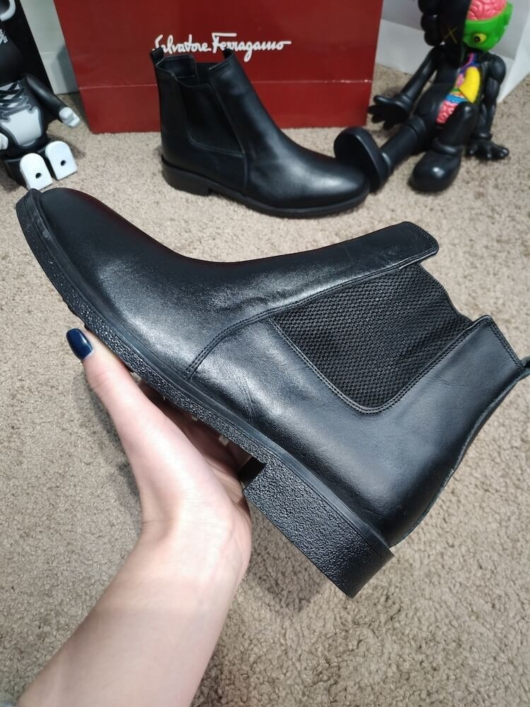 

Zara Classic Leather Boots Black