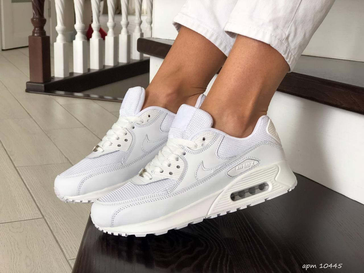 

Кроссовки Женские Nike Air Max 90 White / Найк Аир Макс 90 Белые, Белый