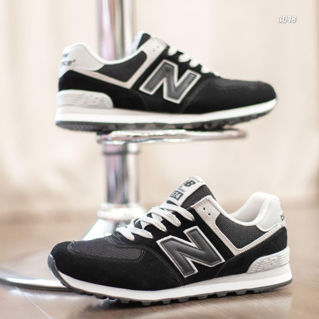 

Мужские Кроссовки New Balance 574 Black / Нью Беланс 574 Черные Комбинированный, 46, Черный